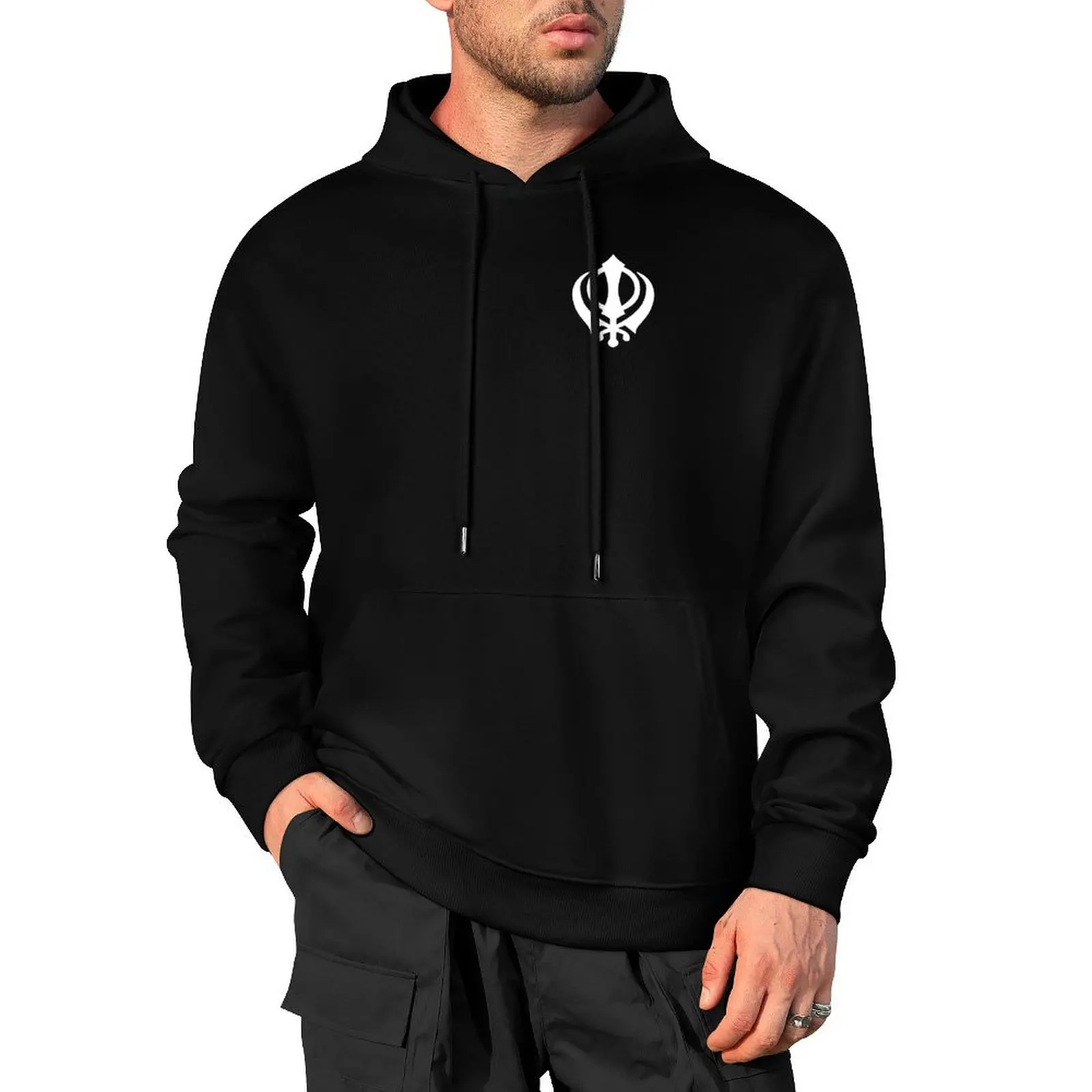 

Khanda Sikh symbol Sikhism Pullover Hoodie anime clothes korean clothes men wear men's hoodie sweatshirt