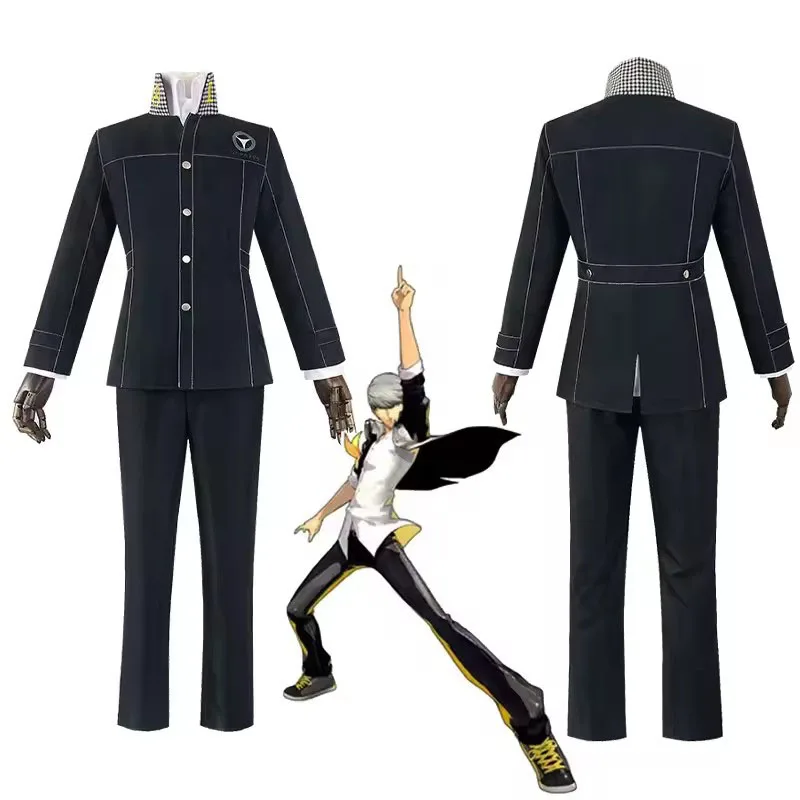 Anime Yu Narukami Outfit Cosplay Kostüm Schuluniform Mantel Hemd Hose Halloween Weihnachten Outfit Anzug