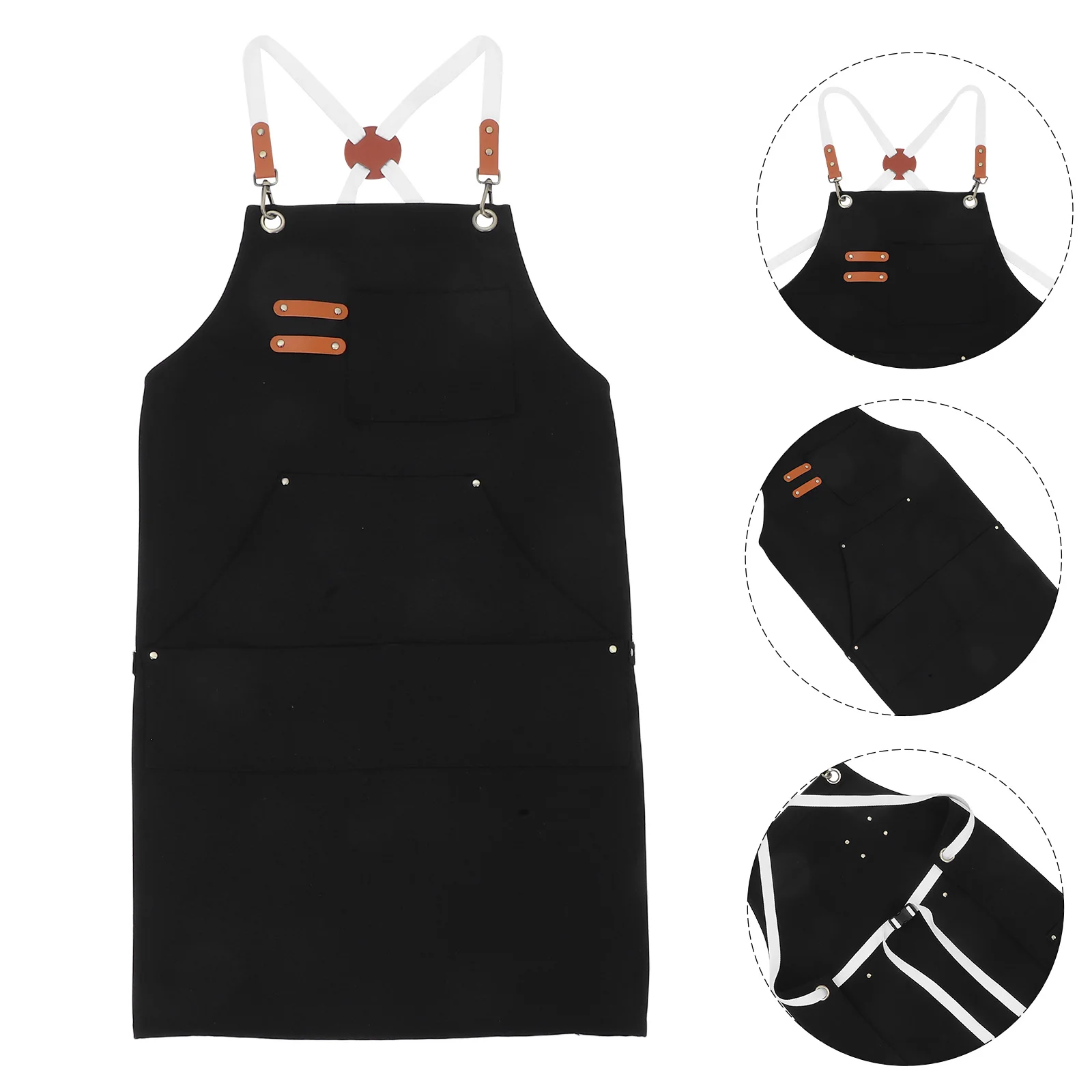 

Heavy Duty Canvas Tool Apron Multiple Pockets Work Apron for Men Bbq Woodworking Gardening Painting Welding Carpenter Kitchen