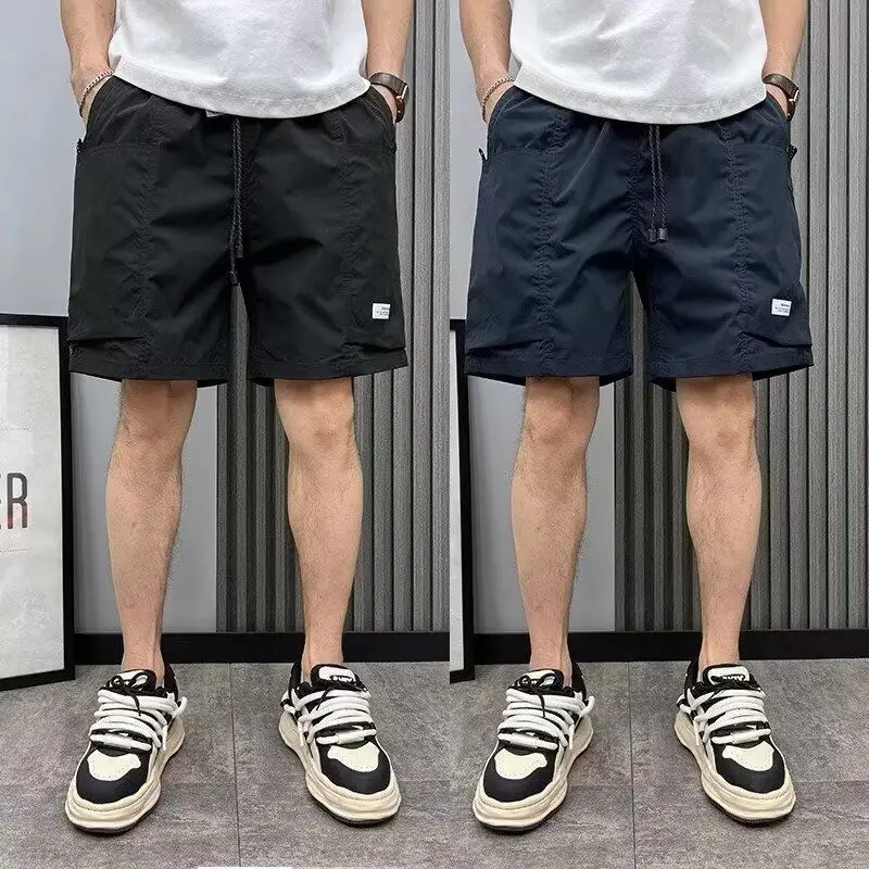 

Mountain Series Men's Workwear orts Cool Sensation Large kets Five-Quarter Length Retro Japanese Sle Functional Mid-Pants