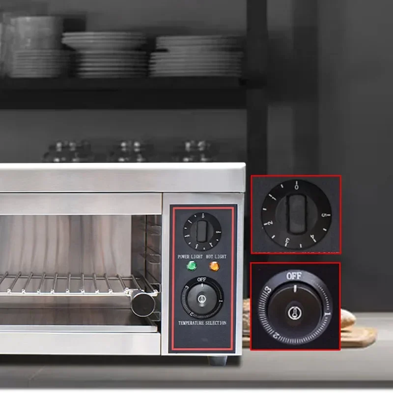 موقد سطح تسخين كهربائي فرن تجفيف معلق تجاري مع فرن كهربائي مؤقت فرن أسماك مشوية جديد متعدد الوظائف