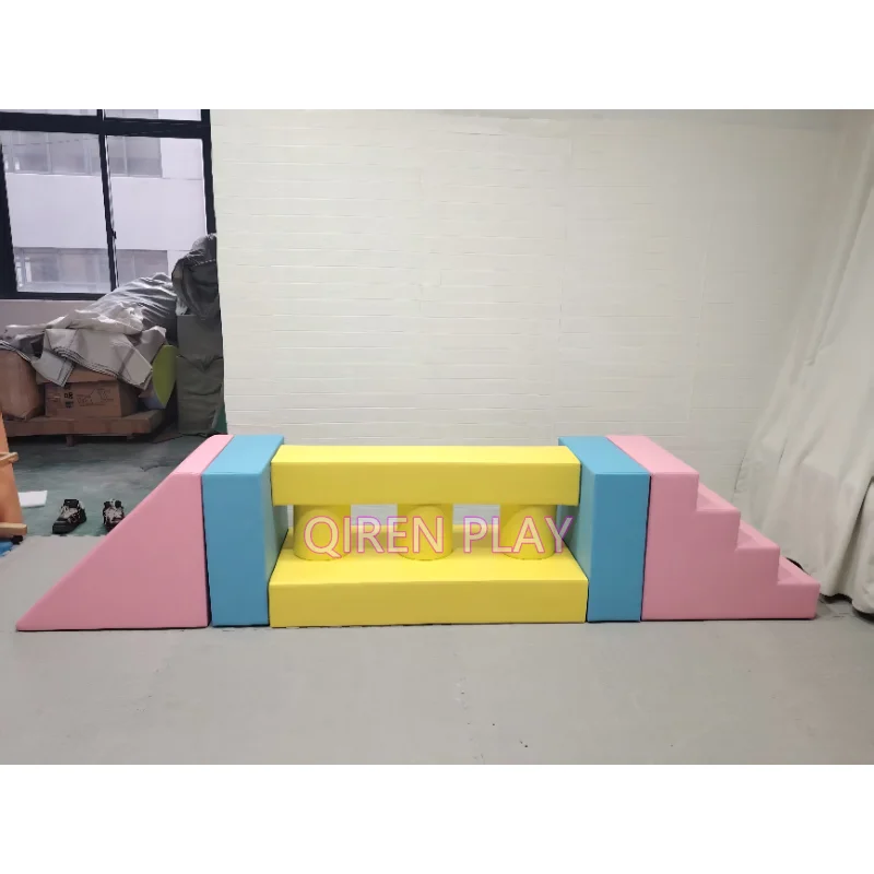 

Custom Balance Beam Gymnastics Soft Play Rental Event Party Balance Beam Kid Activity Play Soft Play Balance Beam