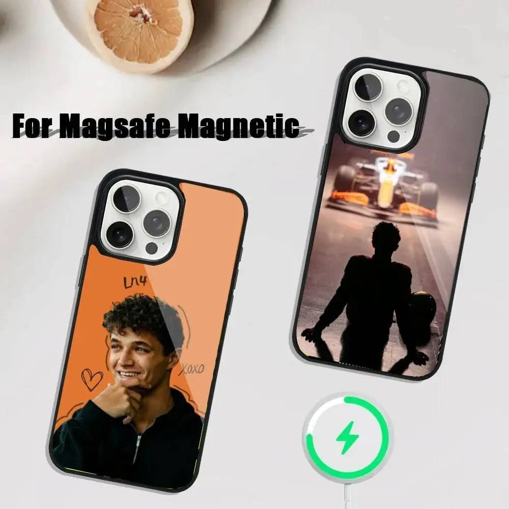 

Formula L-Lando-Norris-s Phone Case iPhone 17,16,15,14,13,12,11,Pro,Max,Plus,Mini,SE4,E Magnetic Magsafe Wireless Charging