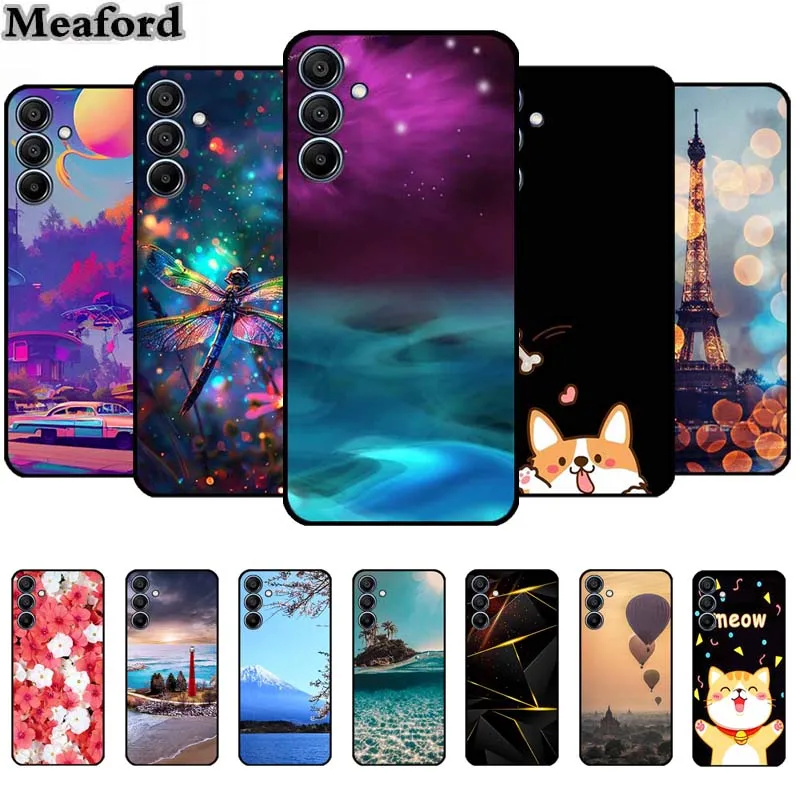 For Samsung Galaxy A56 A26 5G Case Original Soft Silicone TPU Phone Cases Back Cover For Samsung A26 Scenery Protector New etui