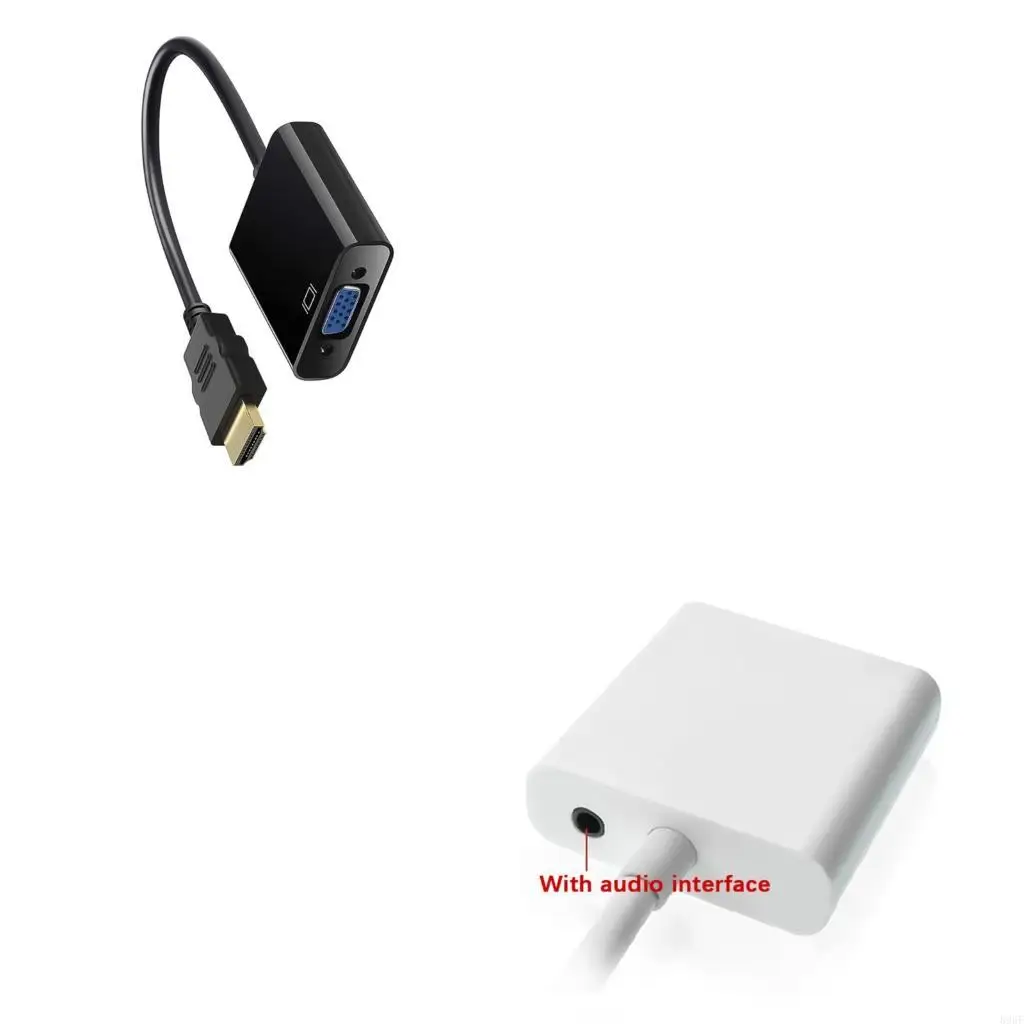 

896F 1080P HDTV штекер-VGA-мама адаптер-переходник Dongle портативный разъем HDTV для ноутбука, ПК, монитора, проектора