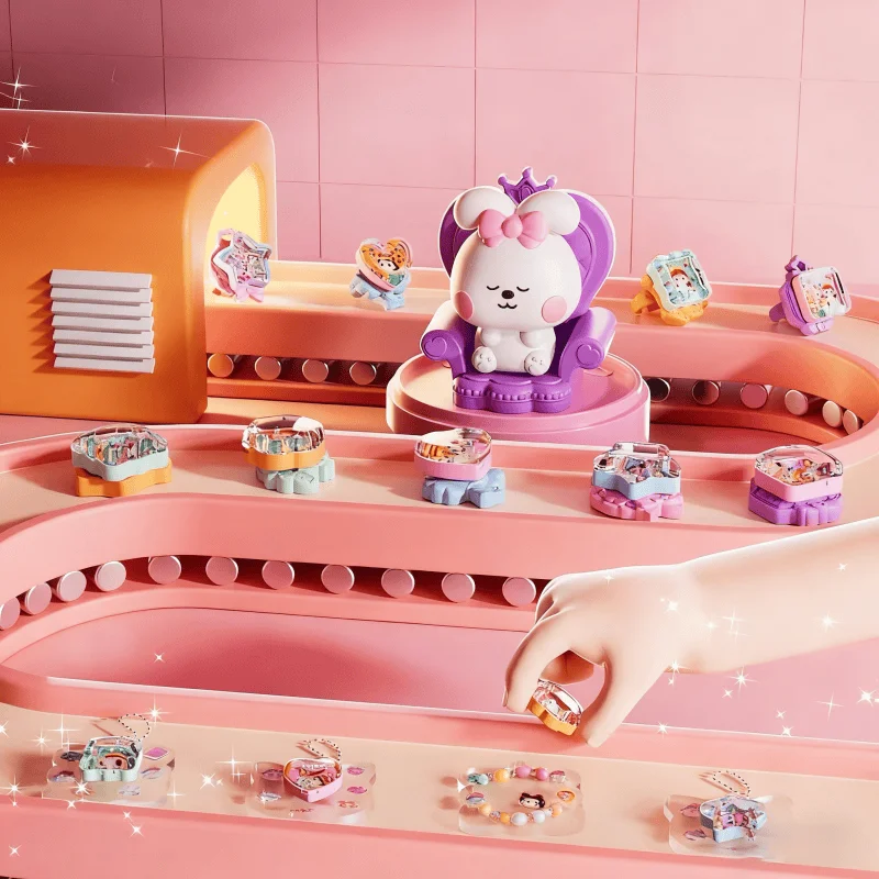 마법 스티커 제작기 DIY 보석 공예 상자 소녀 어린이 수제 스크랩북 다이어리 재료 크리스마스 생일 선물