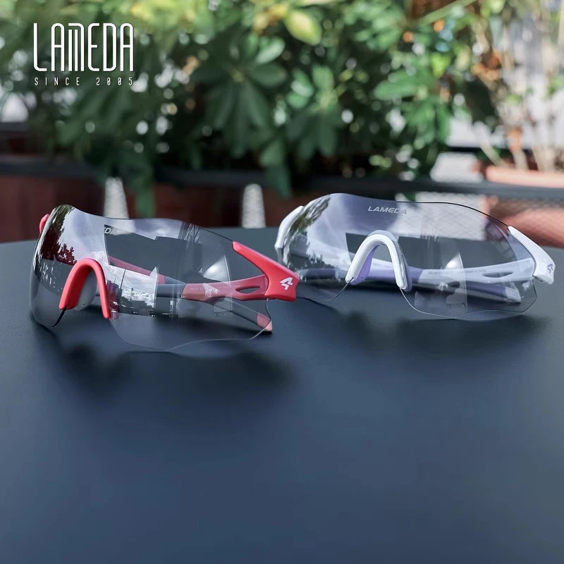 LAMEDA Cycling Glasses Anti-Fog Photochromic Men Women UV400 Sunglasses MTB Road Bike Windproof Outdoor Sports Goggles Bicycle E