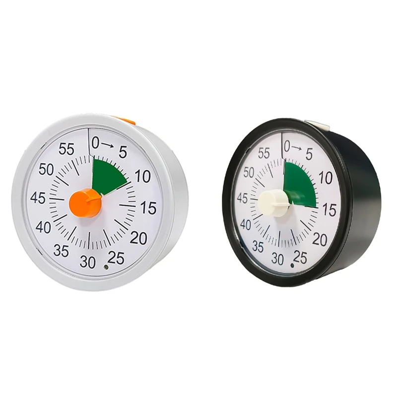 

Визуальный таймер на 60 минут, визуальный таймер обратного отсчета, офисный кухонный таймер для класса для детей с бесшумным управлением