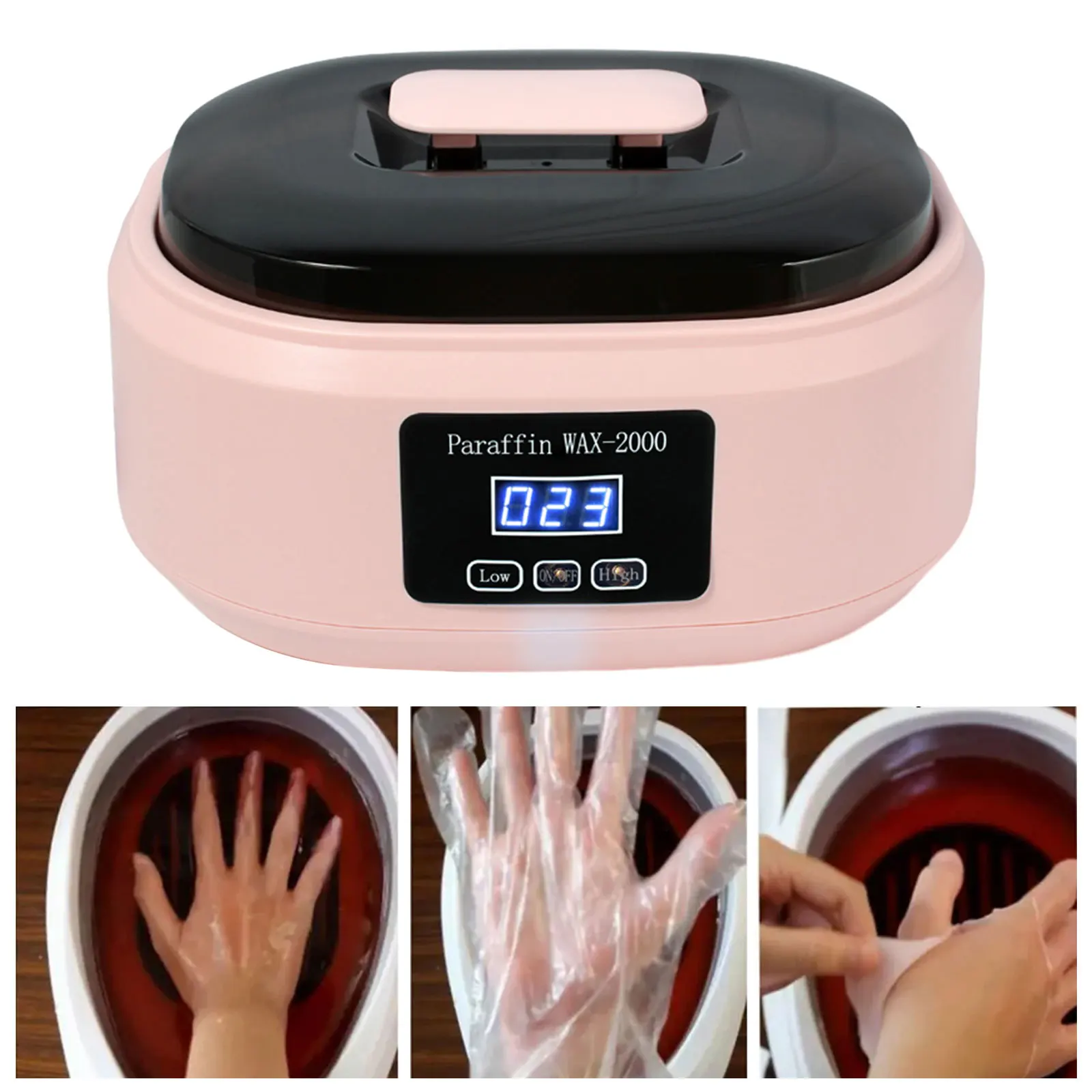 Paraffin Bath Paraffin Hot Wax SPA Professional 20Min Fast Wax Meltdown Hot Wax Hand Machine for Face Foot Body Hands US Adapter