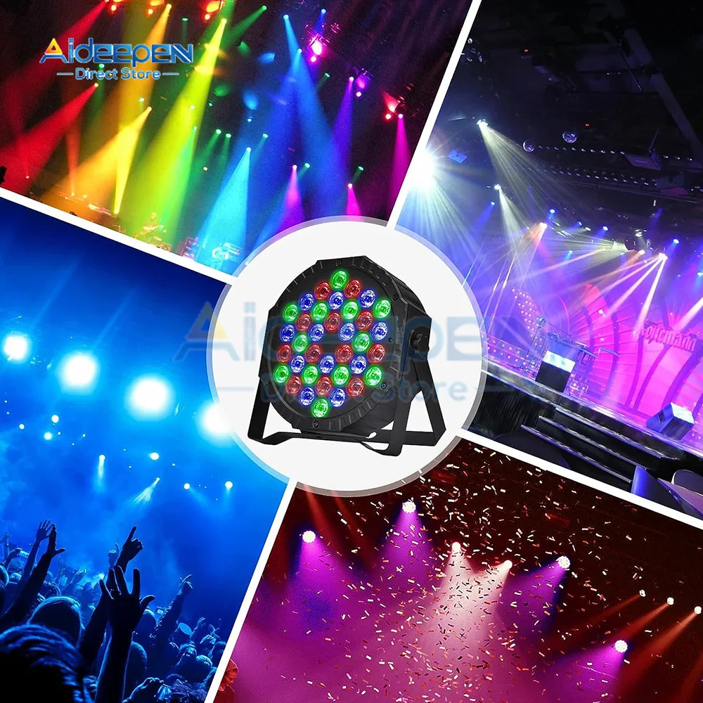 90 В-240 В 36 Вт 36 светодиодный RGB номинальный свет dmx 512 управление звуком DJ вечерние огни свадебные дискотеки огни бальный клуб проекция сценическая лампа