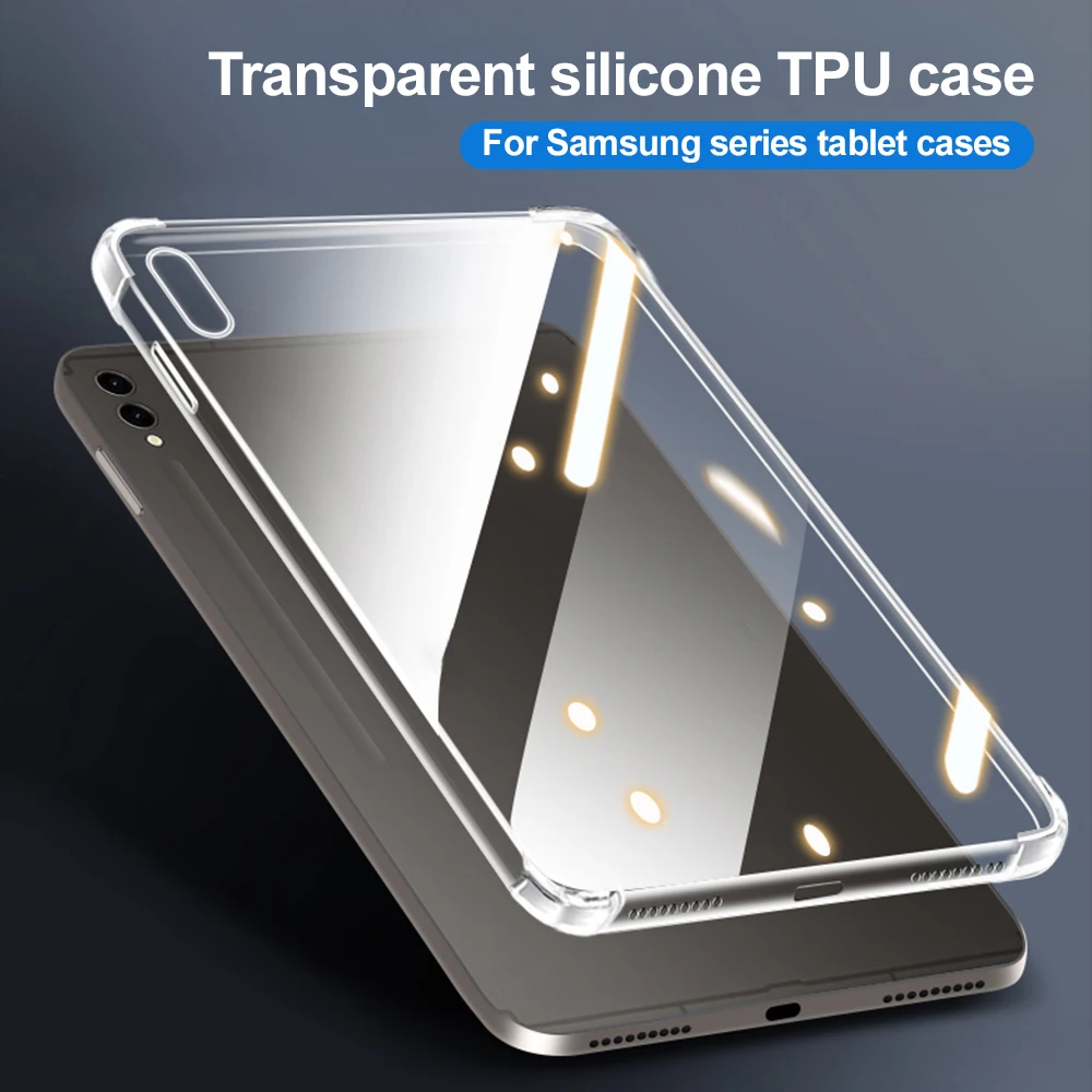 

Silicon Transparent Case For Samsung Galaxy Tab A9 Plus S10 Fe S6 Lite S10 Lite A11 A8 S9 FE Plus S7 FE S8 Plus Cover Funda