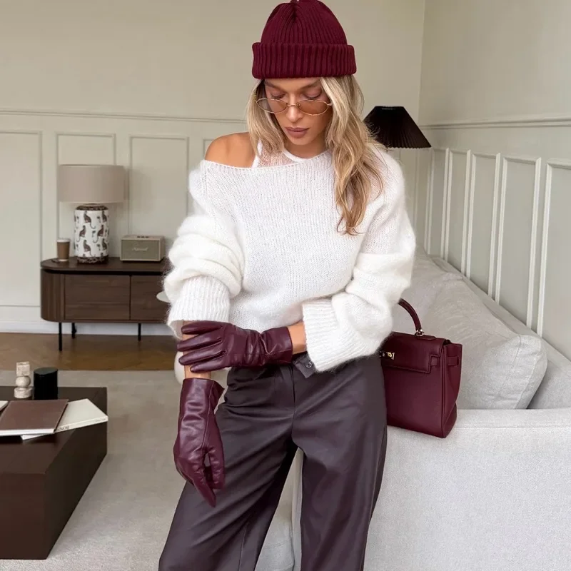 سترة Fmxires بيضاء كبيرة الحجم للسيدات موضة جديدة غير رسمية للربيع والخريف سترة نسائية أنيقة أنيقة للركاب ملابس الشارع الشهير