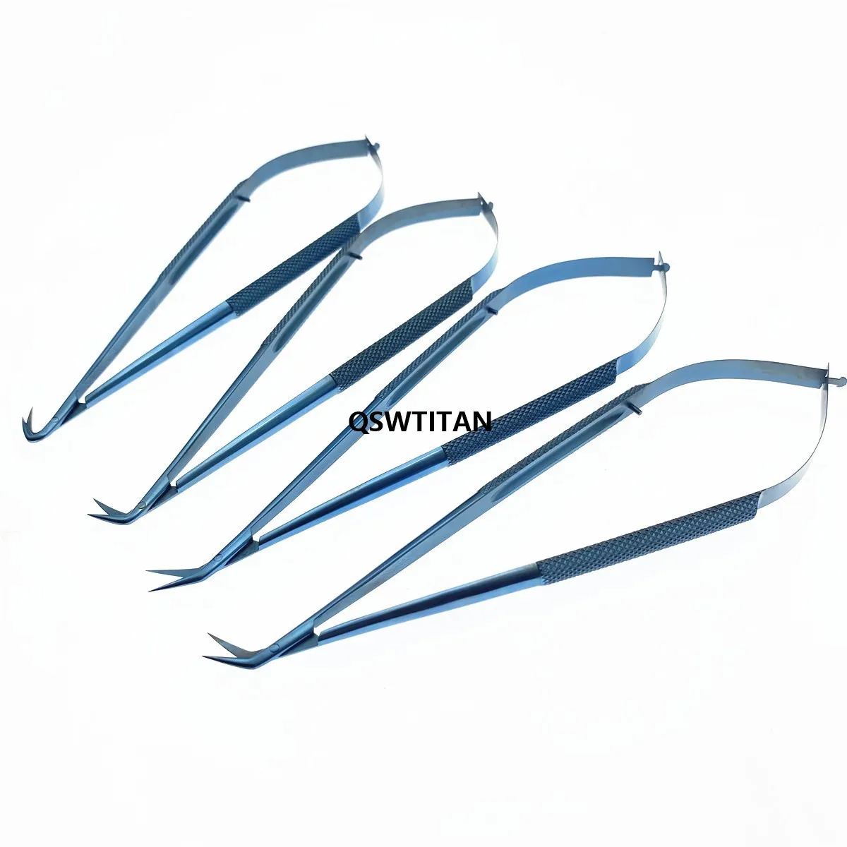 Titanium Micro Scissor Neurosurgery Scissor Angled shears Neurosurgical  Instrumens