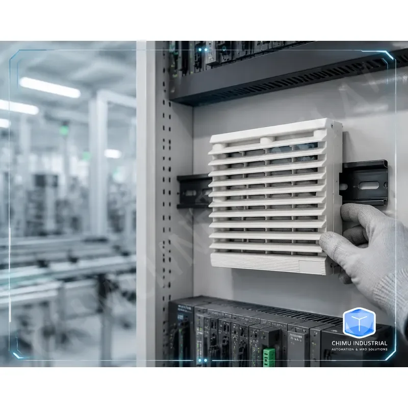 【CHIMU INDUSTRIAL】 for ZL-803 Ventilation Filter Group 12038 Axial Flow Fan with Shutter Mesh Cover DC