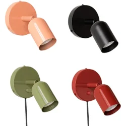Modern minimalist color wall lamp living room study children's room aisle Nordic bedroom bedside wall lamp