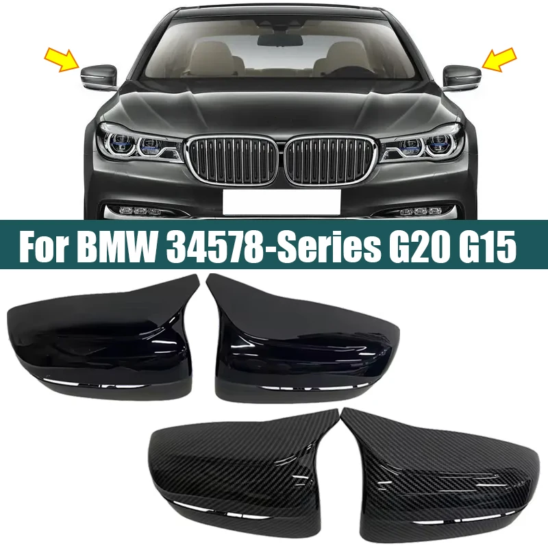 

Carbon Fiber ABS Door Side Rearview Mirror Cover Caps For BMW 3 4 5 7 8-Series G20 G21 G22 G23 G30 G31 G11 G12 G14 G15 G16 LHD