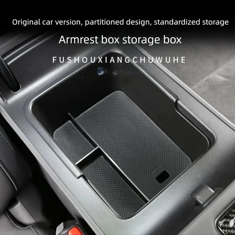 Armrest Storage Box For Leapmotor B05 Accessories 2025 2026 Lafa 5 ABS Central Control Partition Storage Box Interior Decoration
