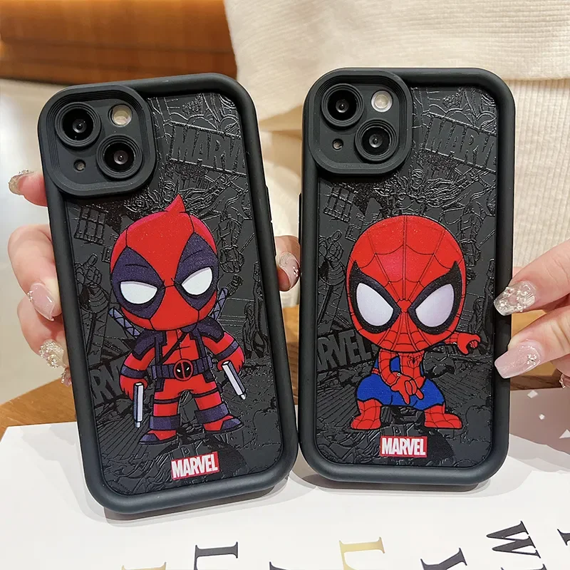 Cool Marvel Spider Man Soft Silicone Phone Case For iPhone 16 14 15 13 Pro Max 12 11 PRO XR XS MAX 7 8 Plus SE 2020 Back Cover image 3
