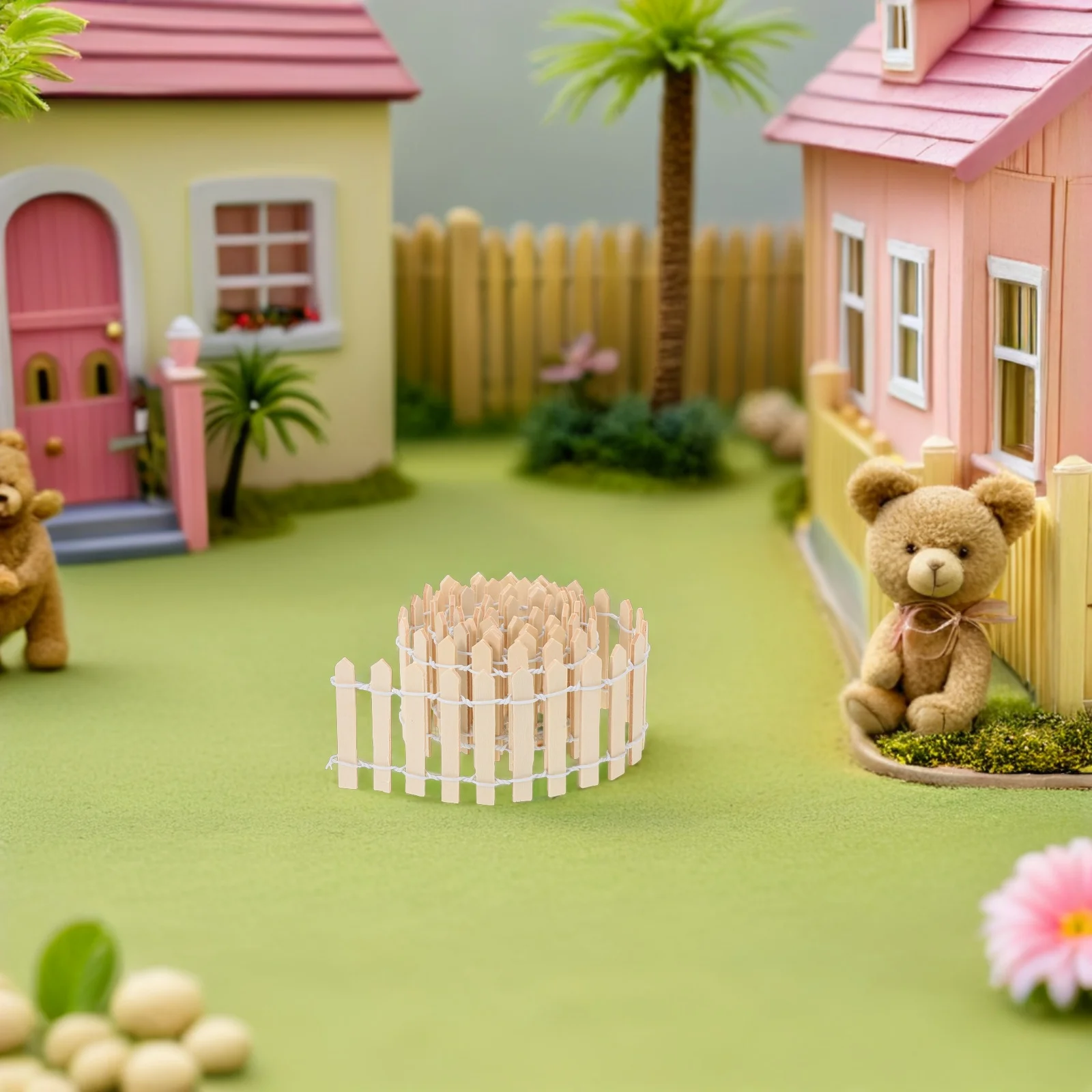 

4pcs Mini Fairy Decorative Picket For Dollhouse Crafts Diorama Plant Pot Outdoor Miniature Garden Ornaments Terrarium Fence