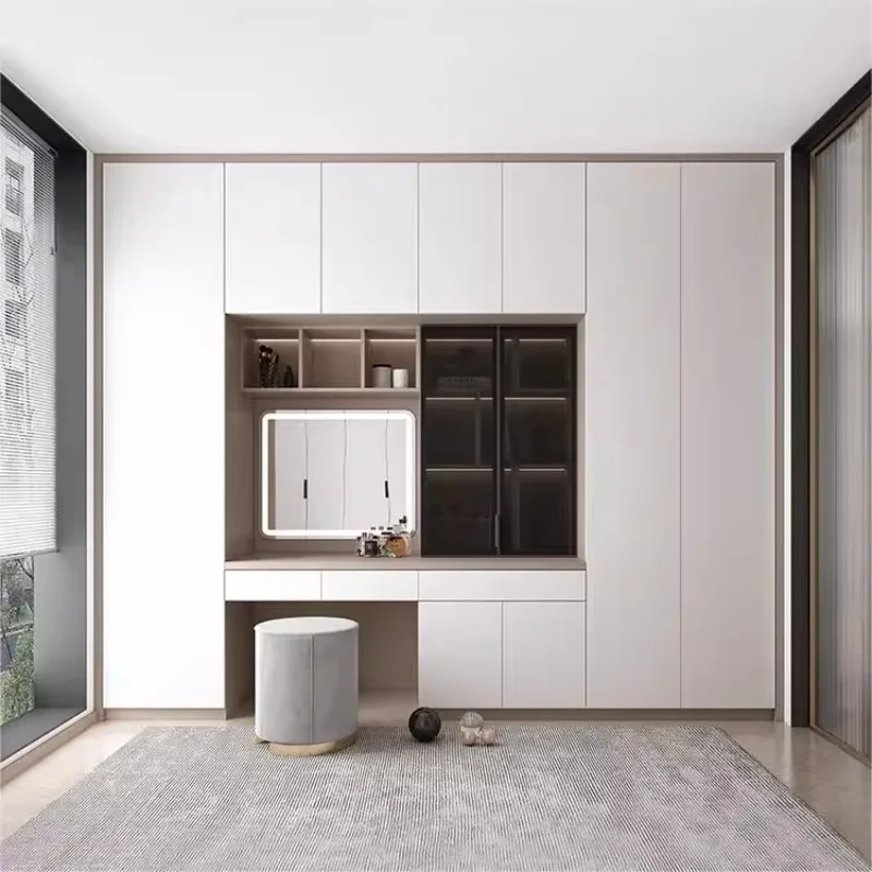 custom cabinet Wardrobe Cloakroom Wardrobe Home Bedroom Door High-end Water Paint Package  custom cabinet