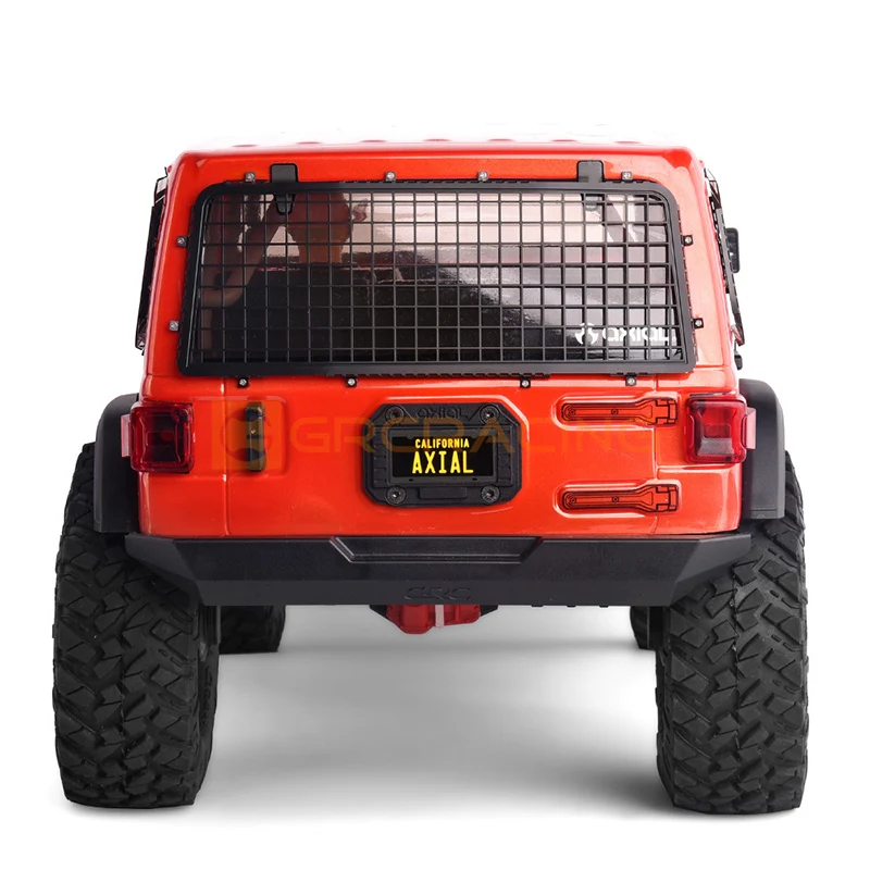 Juego de red de ventana trasera 3D tridimensional para coche RC Crawler SCX10 de tercera generación Wrangler DIY, 3 piezas, 1/10