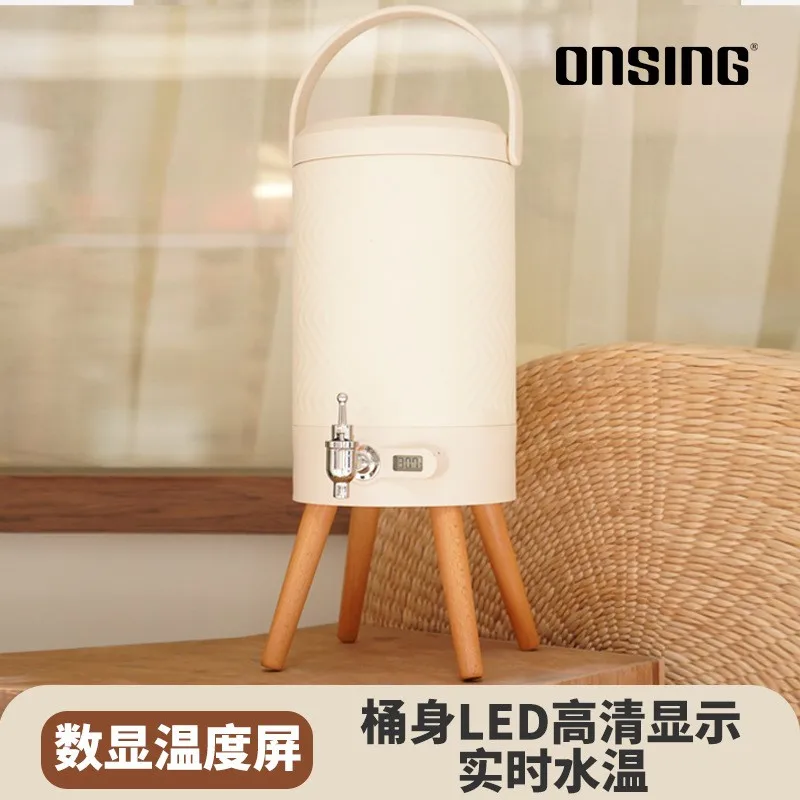 Large Capacity Outdoor Milk Tea Soy Milk Coffee Insulation Bucket Open Bucket Buffet Milk Juice Tripod Beverage Machine