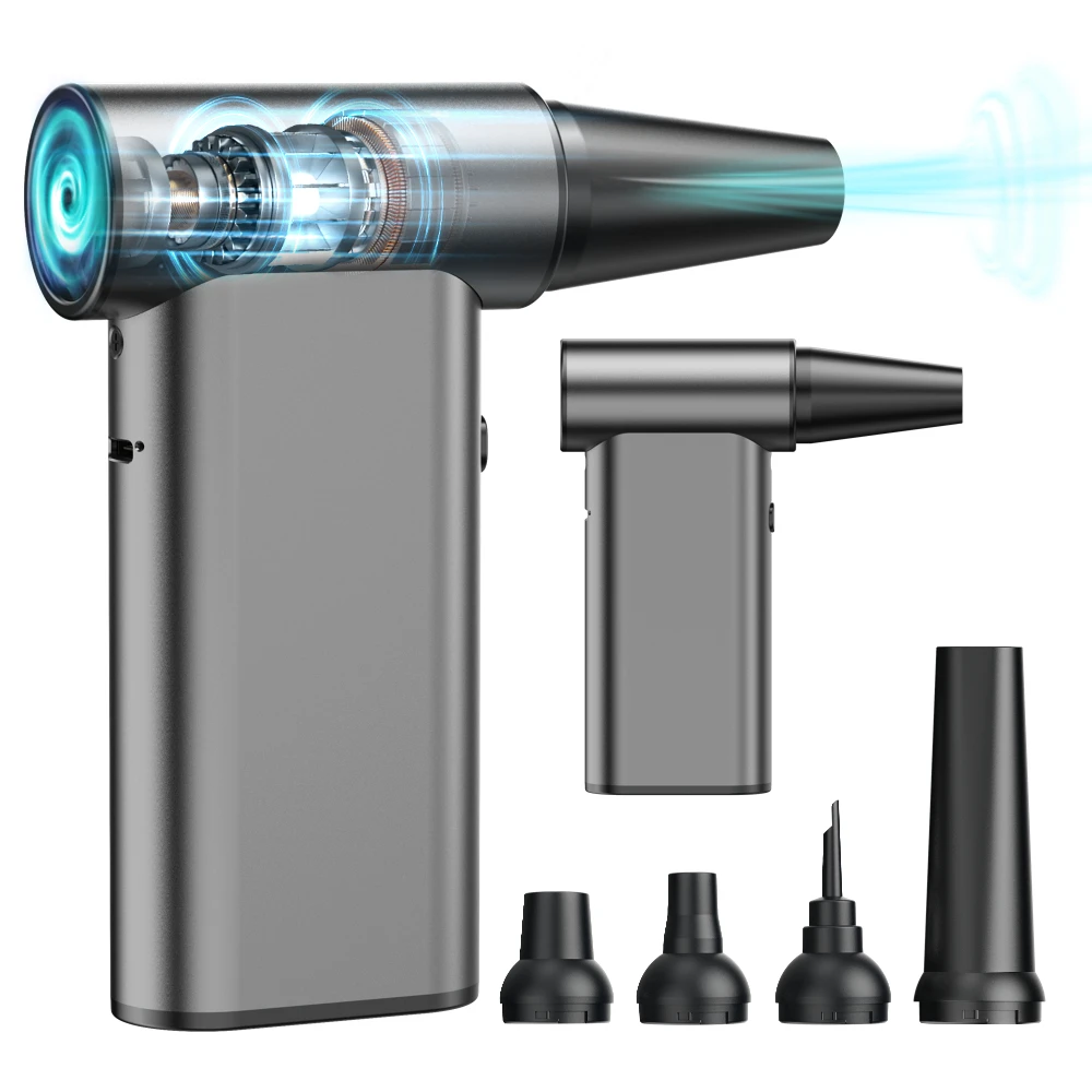 130000rpm Mini Turbo Jet Fan Powerful Jet Blower Turbo Fan Electric air duster for Cleaning Computer Bbq Jet Fan air Blower
