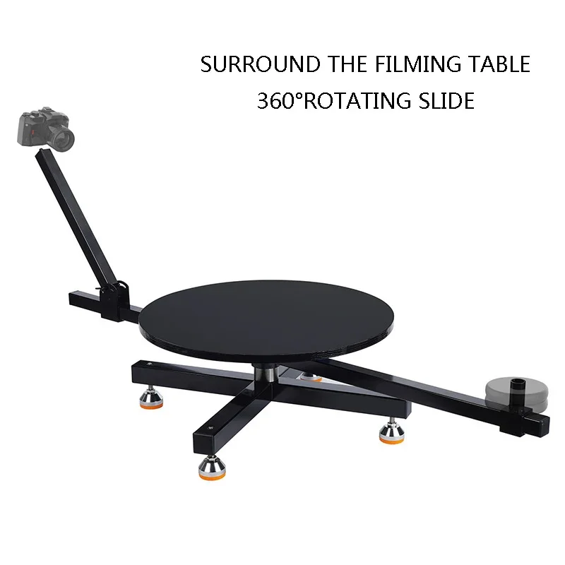 360°Rotating Around The Shooting Table With a Load Of 150kg Shooting Table Display Rack Slide Rail Rotating Shooting Equipment