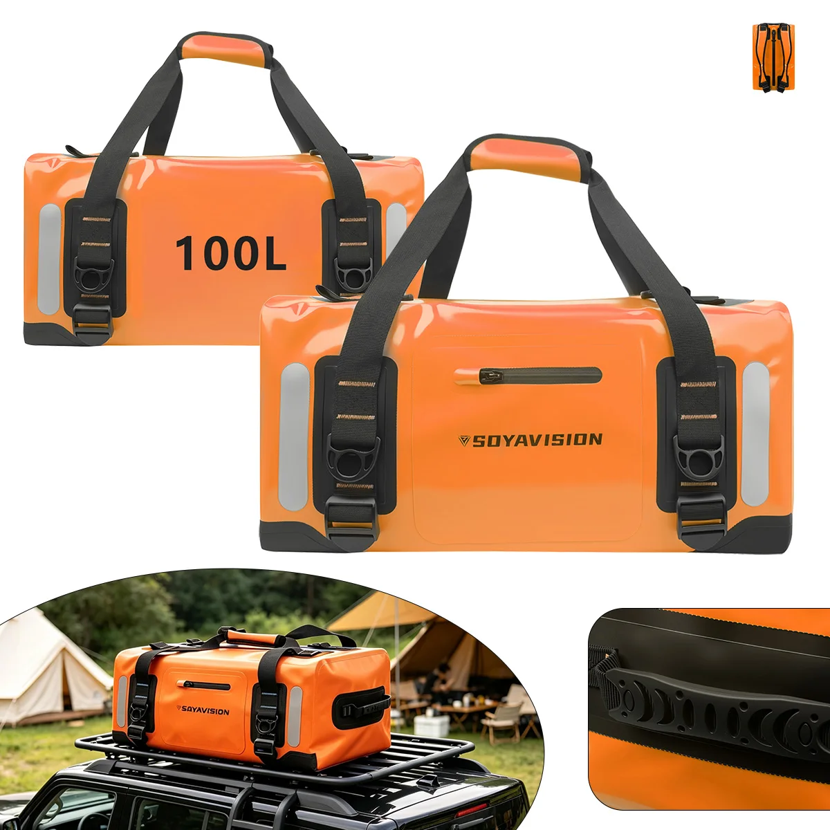 20l-50l-100l-130l-オートバイ防水テールバッグ後部座席バッグサイクリングキャンプ旅行バッグバイクスクータースポーツ荷物パック
