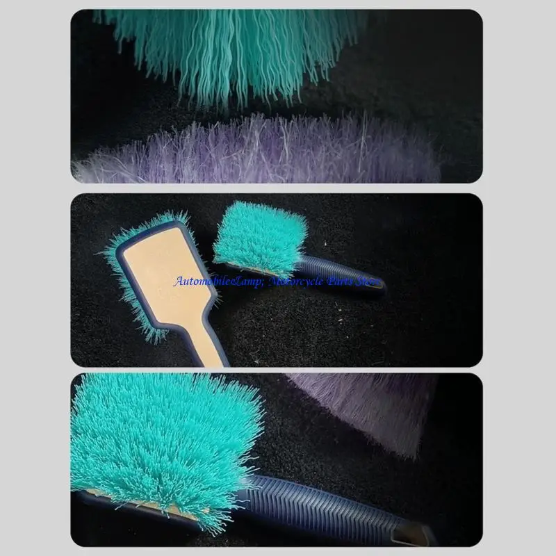 H7BD Professional Grade Tire Scrubber With Comfort Handle For Effortless Car Detailing