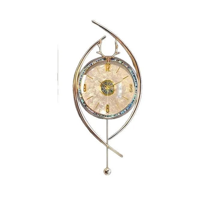 

Modern light luxury, shell wall clock, living room home fashion watch, simple and creative