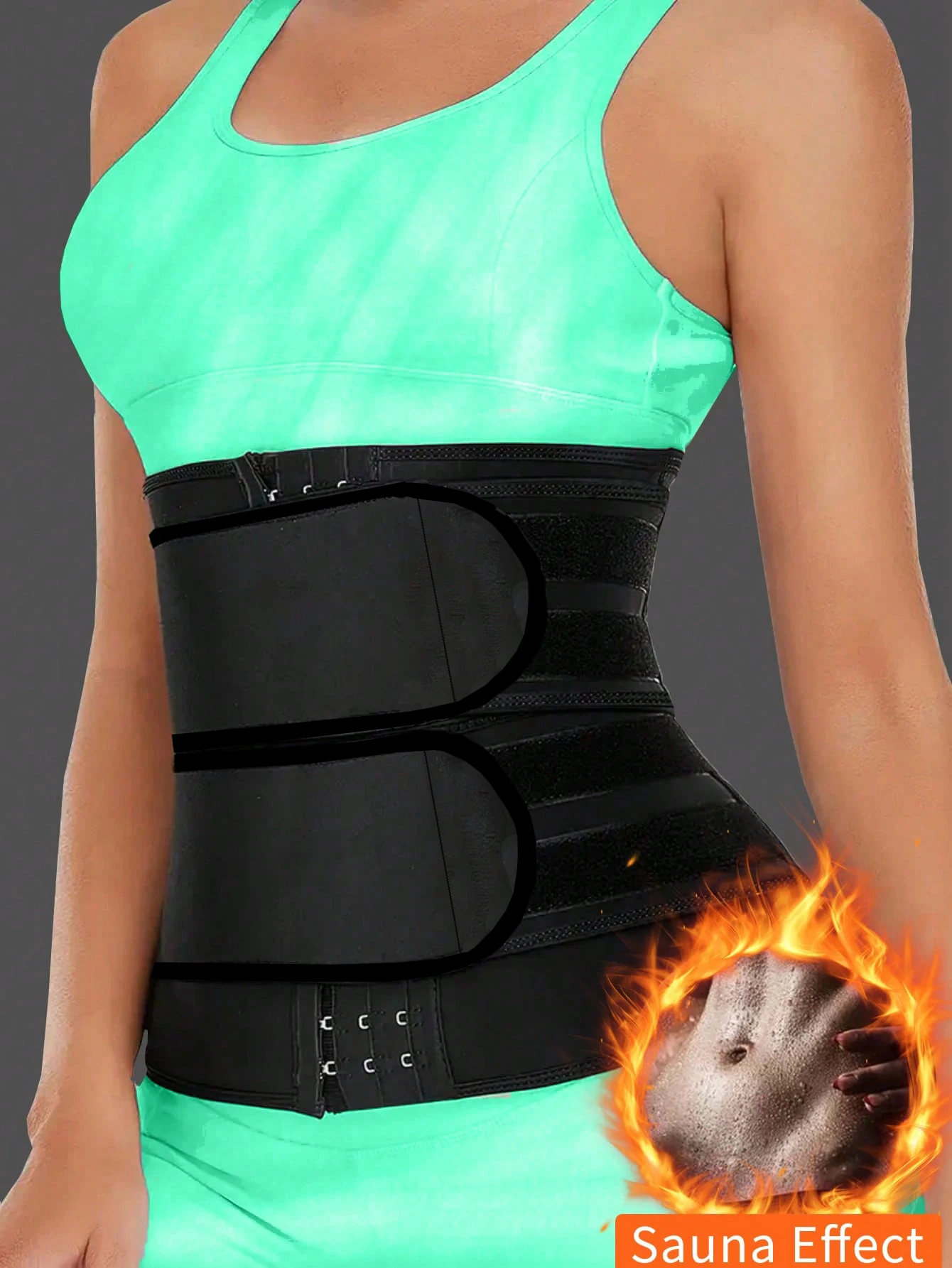 Women's Sports Waist Cincher, Postpartum Abdominal Support Belt, Women's Slimming Waist Belt, Double-Waist Hook-and-Eye Shapewea