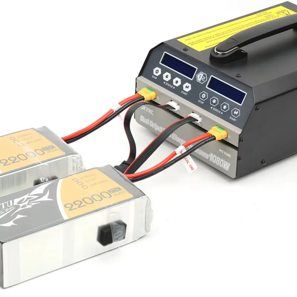 

For SKYRC PC1080 Lipo Battery Charger 1080W 20A 540W*2 Dual Channel Lithium Battery Charger for Agriculture