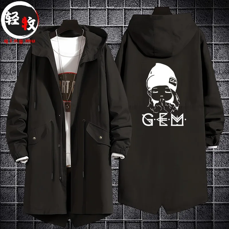 

World Tour Concert Hooded Jaet Medium Length Men Women Cotton Coat Large Clothes Youth Faion Polyester Fiber Zipper