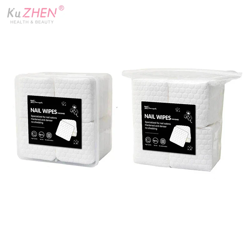 200/500Pcs Nail Cotton Polish Remover Gel Clean Fiber Without For Manicure Napkins Pedicure Lint-Free Wipes Cleaner Paper Pads