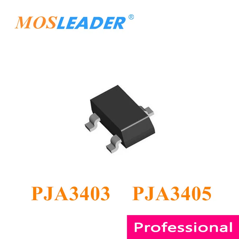 Mosleader PJA3403 PJA3405 SOT23 3000PCS PJA3403_R1_00001 PJA3405_R1_00001 P-Channel 20V 30V Made in China High quality