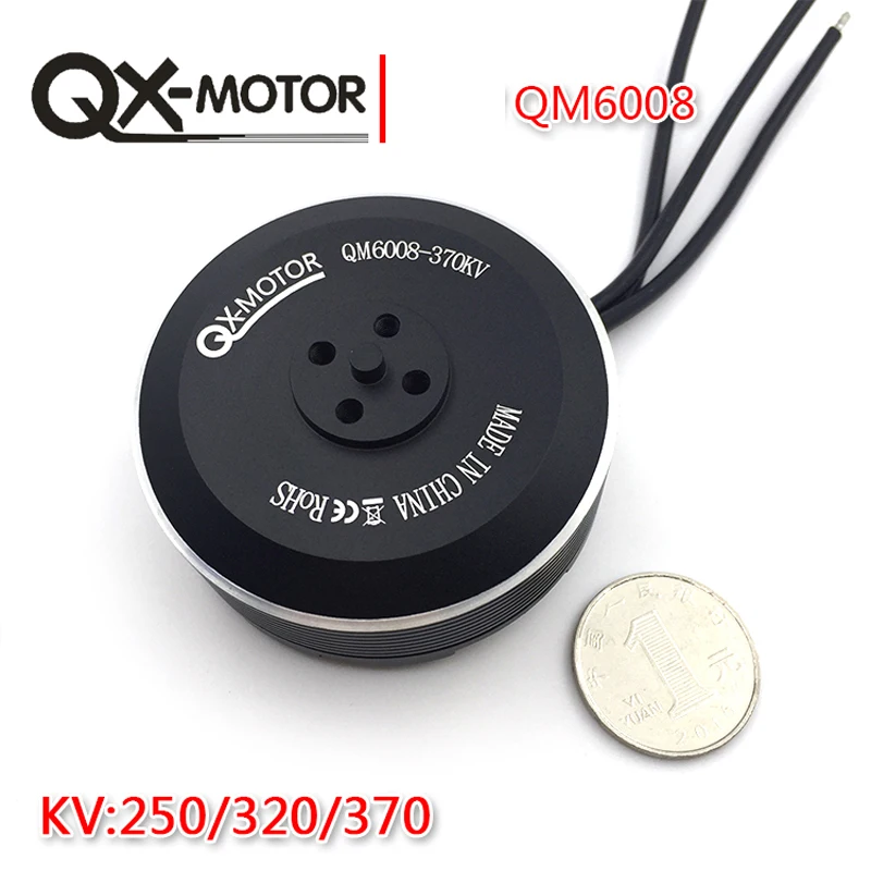 Motor de hélice QX sin escobillas para avión multiala, QM6008 (1552), 320KV, 370KV, para ZD850, T960, T810, 1760, 5008