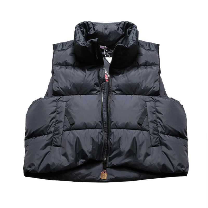 

KAPITAL Hirata and Hongri Trendy Jackets Double Sided Printed Multi Pocket Couple Down Vest