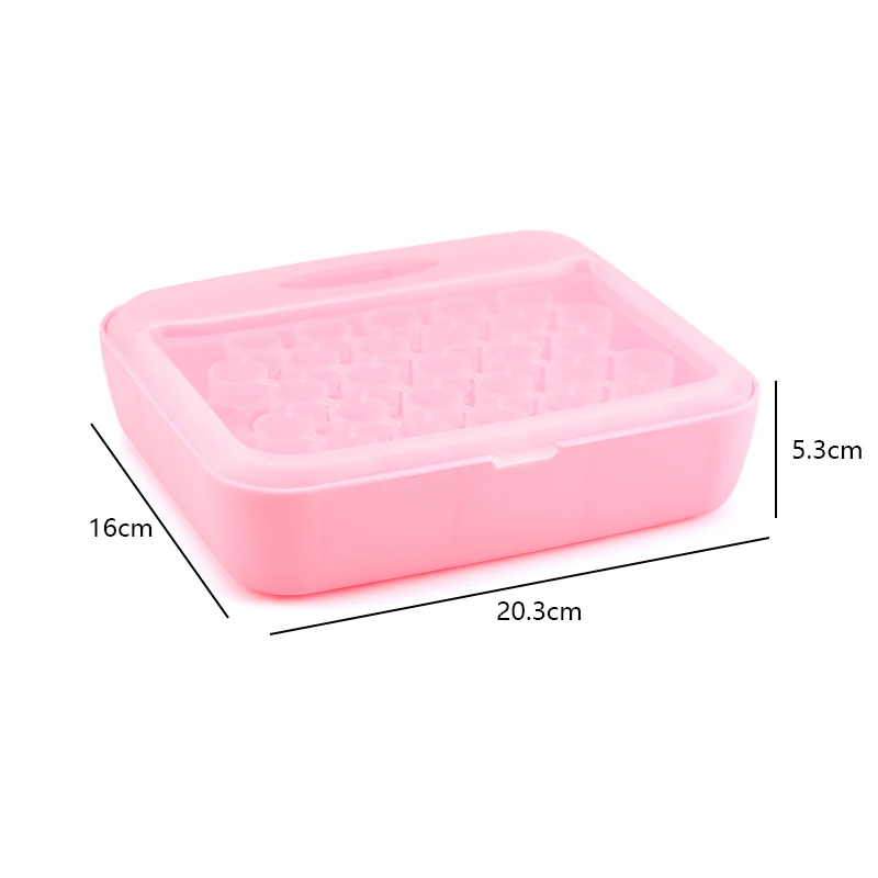 FAIS DU Cream Baking Pastry Nozzles Storage Box Plastic Storage Container Boxes Piping Bag Organizer Cake Nozzle Slots Holder