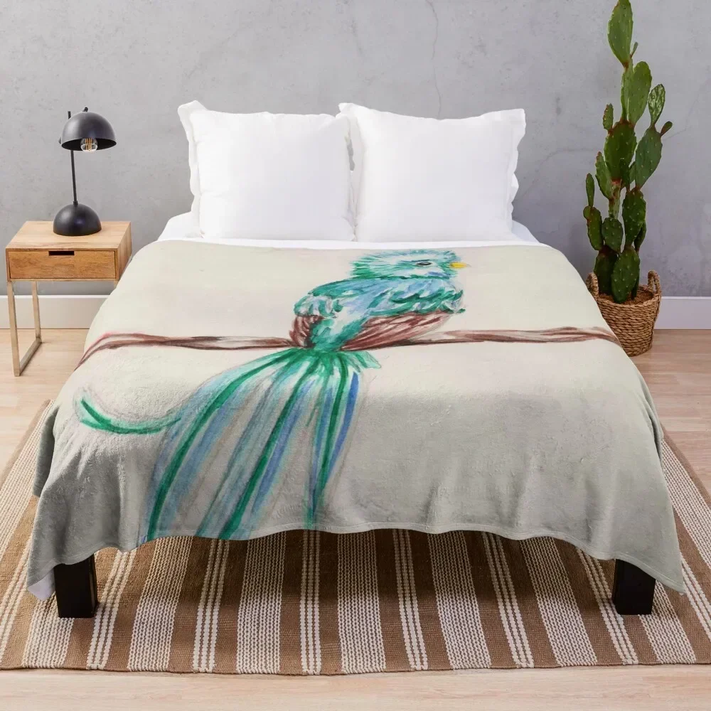 

Quetzal Throw Blanket Portable Lightweight Blanket for Travel Camping