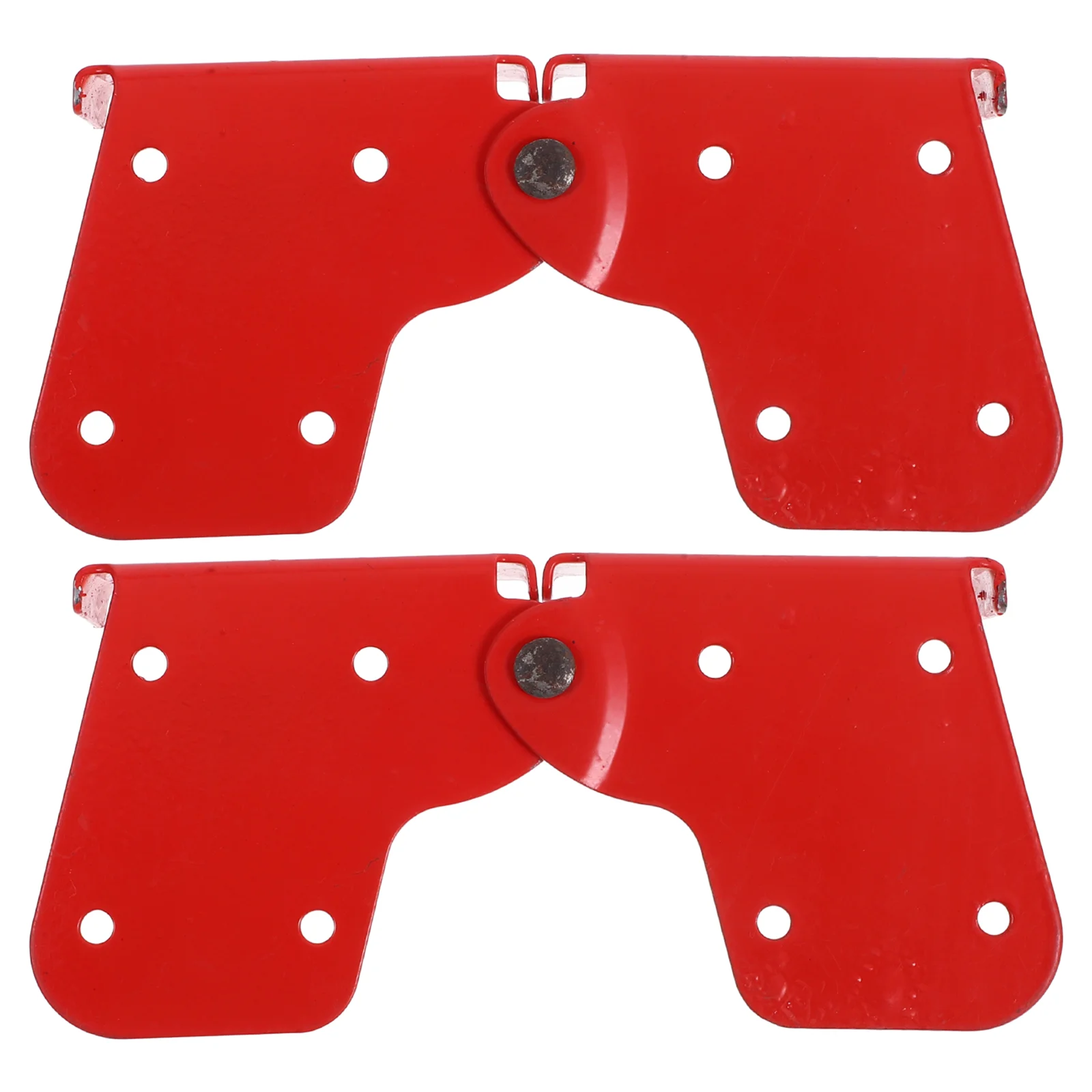 

2 Pcs Ladders Folding Hinge Replacement Kit Household Attic Parts Step Lightweight Red Hasp