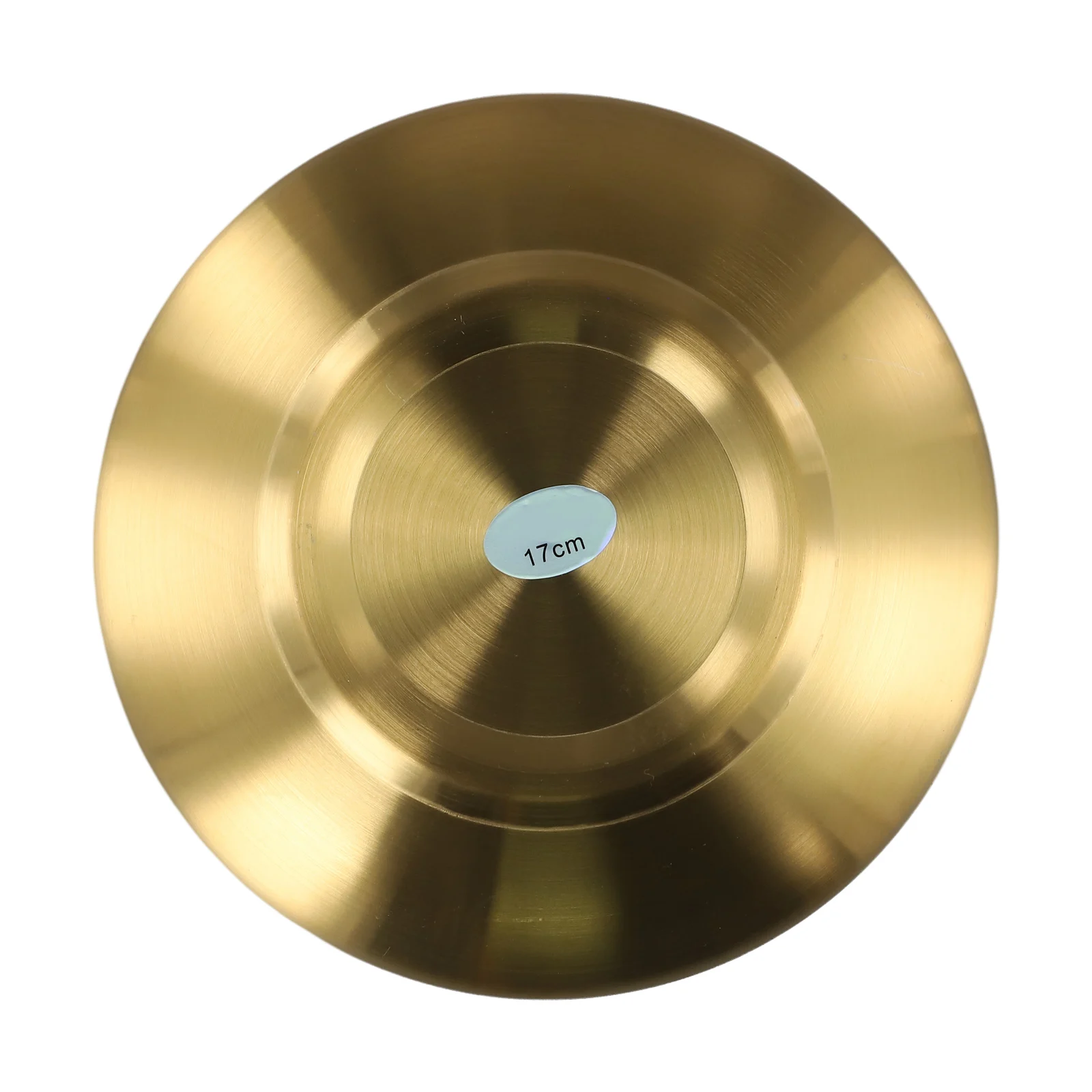 Gold Round Tray Double-layer Round Tray Brushed Finish Double-layer Insulation Drop Resistance Easy Cleaning Non-slip Base