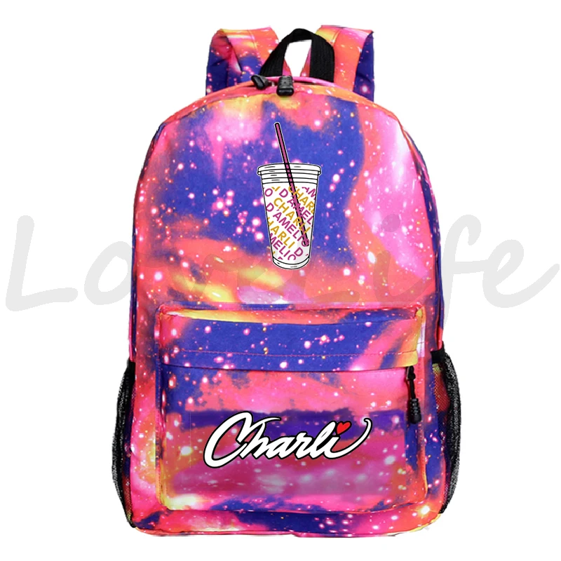 Mochila Charli Damelio Rugzak Vrouwelijke Rugzakken Casual Rugzakken School Book Tassen Voor Tienermeisjes Jongens Rugzak Schooltas