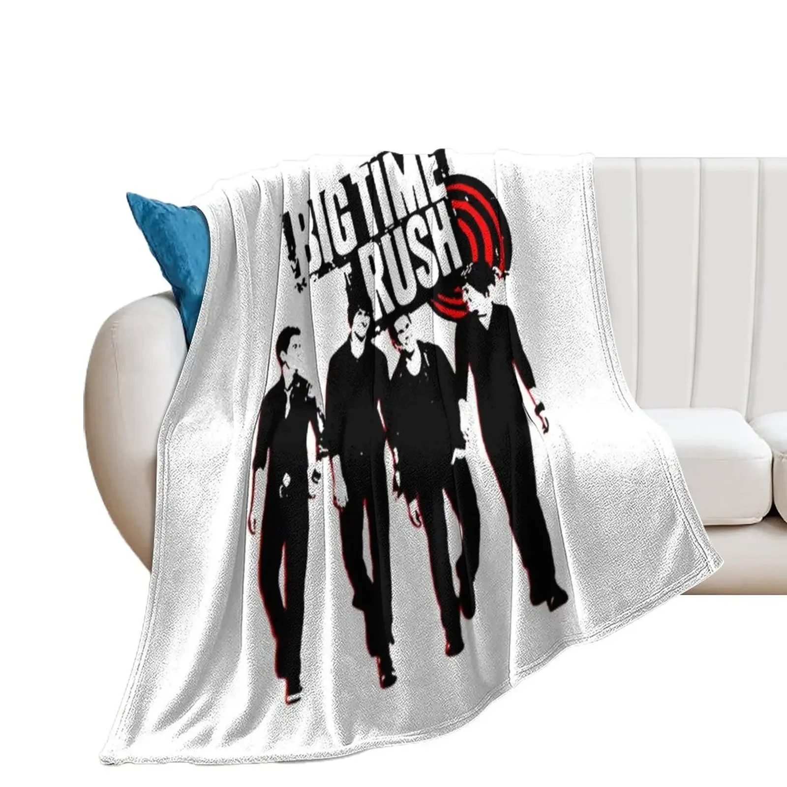 Big Time Rush Band Throw Blanket wednesday Travel Blankets