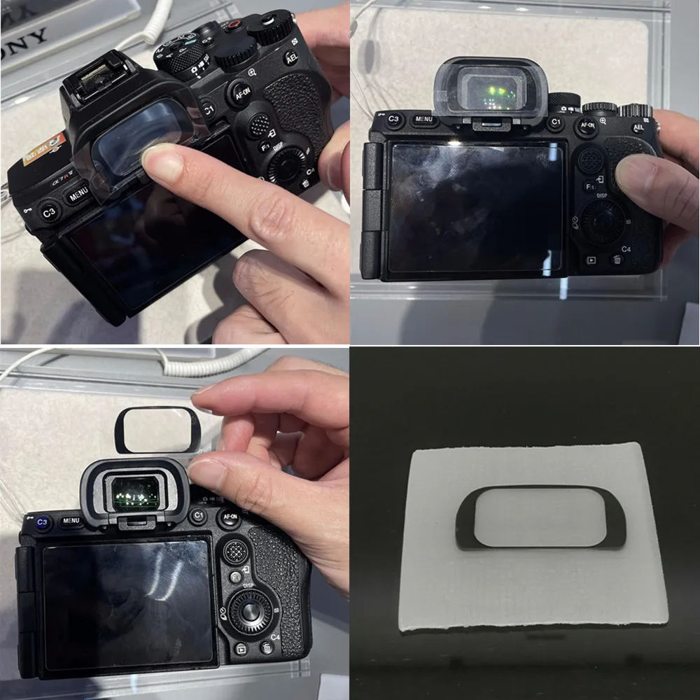 Tempered Glass Viewfinder Protector Eyecup Cover for Sony A7R5 A7M4 A7S3 A9M3 A7R V A7 IV A7S III A9 III A7RM5 A7SM3 A1 Camera