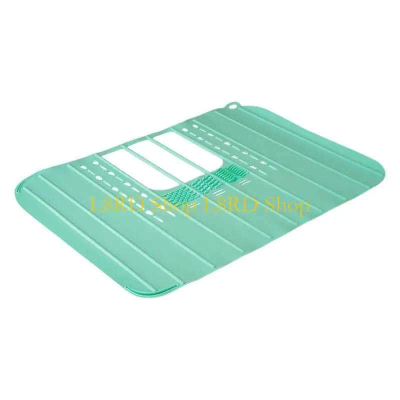L8RD Foldable Sink Cover Silicone Beauty Makeup Brush Mats Small Bathroom Sink Cover Makeup Organizers Mats - view 3