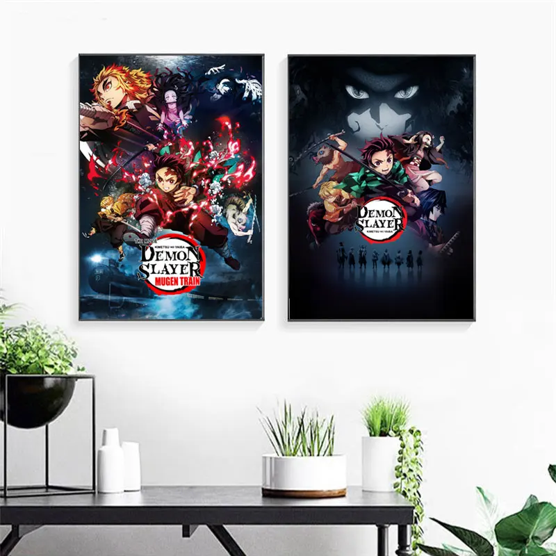 Anime Demon Slayer Classic Canvas Painting Pritns Anime Poster Character Posters HD Wall Art Picture Modern Home Kids Room Decor