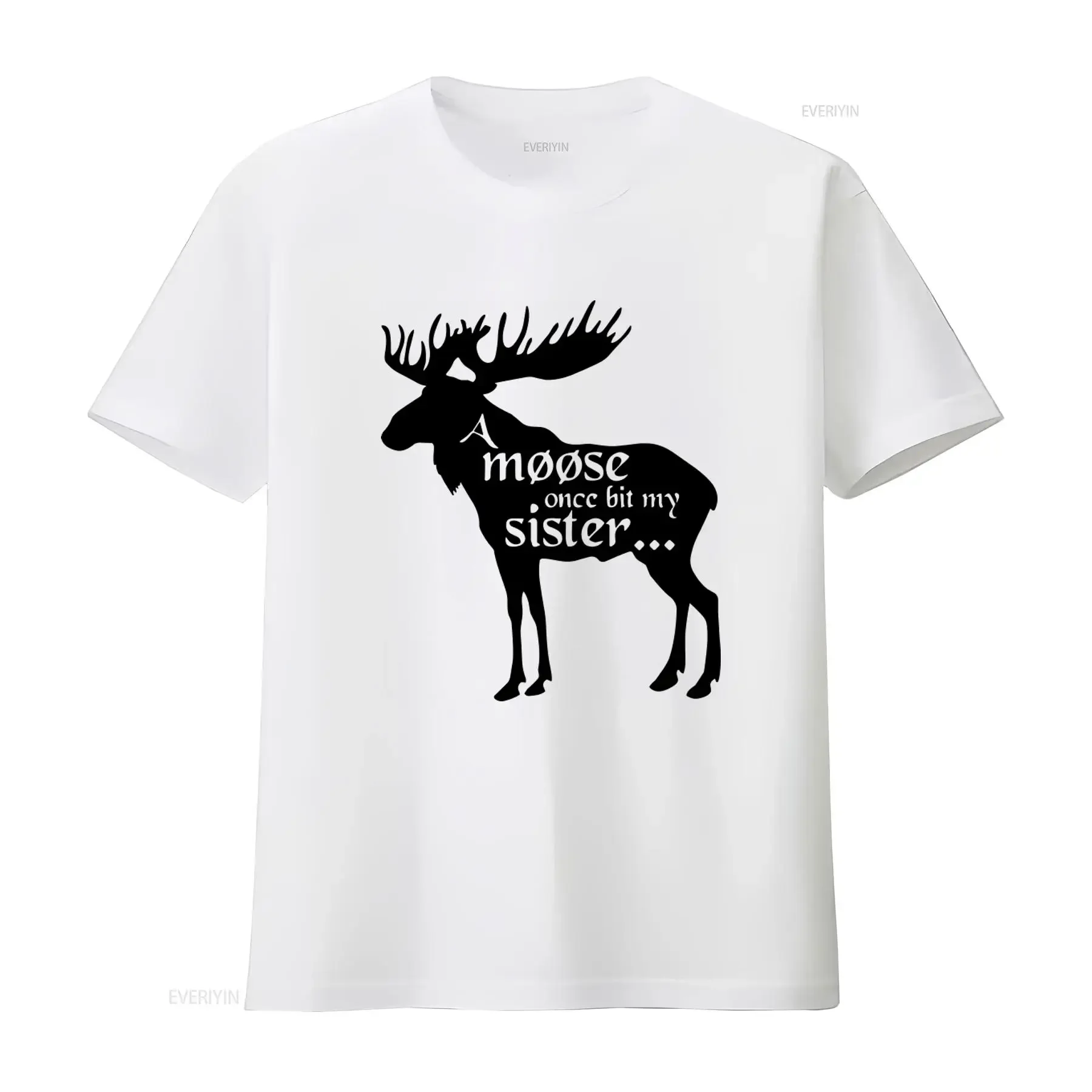 Funny A Moose Once Bit My Sister T Shirt Monty Python Holy Grail Design vintage Washed streetwear Unisex Comfortable Slightly