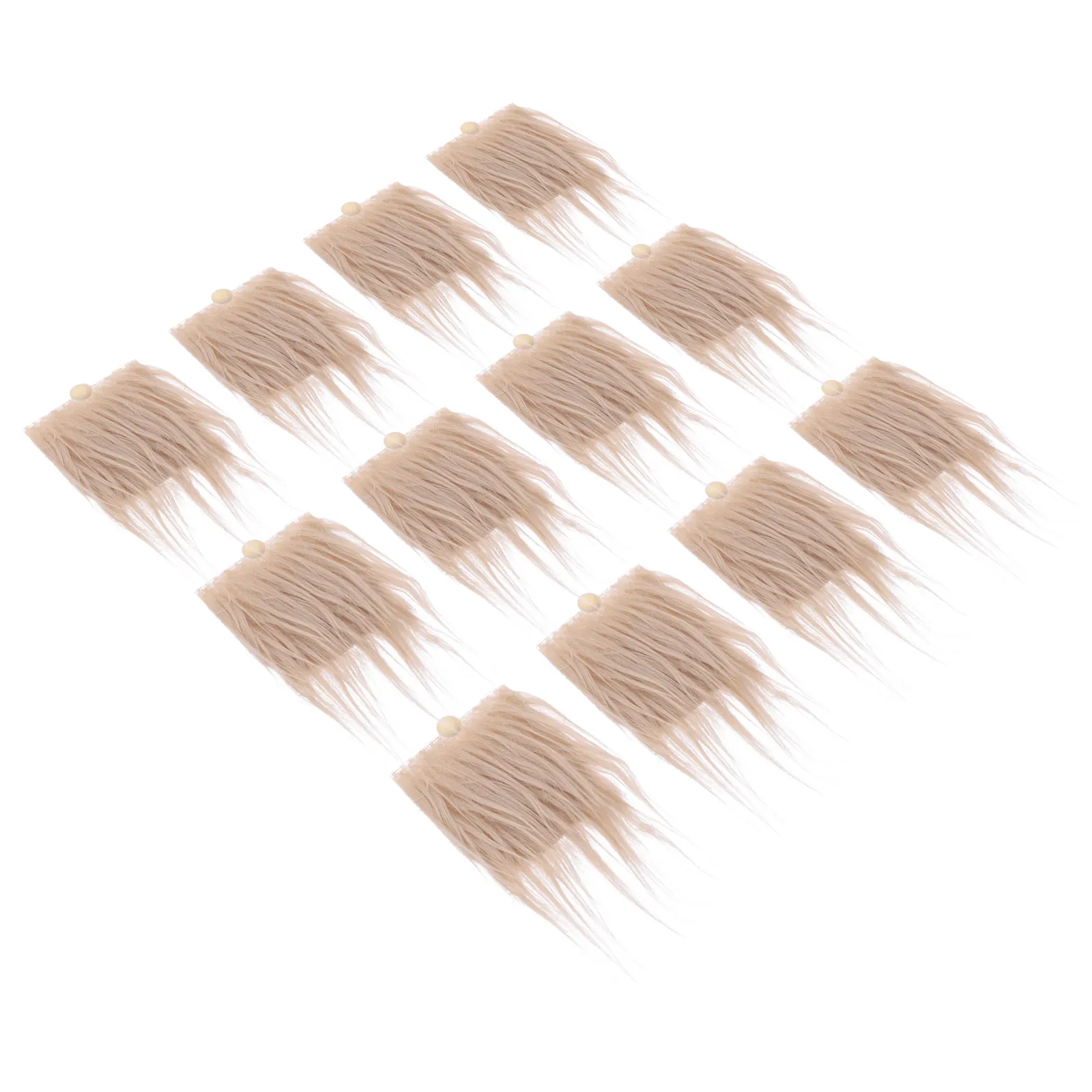 12Sets Gnome Beard Pre-Cut Faux Dwarf Beard DIY Craft Accessories Simulation Decoration Handmade Costume Material New