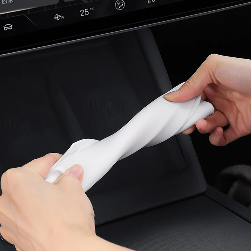 سيارة سيليكون لوحة شحن لاسلكية غطاء وقائي عدم الانزلاق الغبار واقية حصيرة ل تسلا نموذج 3 هايلاند نموذج Y العرعر 2024 2025 #5